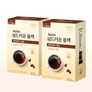 맥심 부드러운 블랙 아라비카 블랙 100 100T + 100T