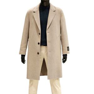 [바쏘]FW 라이트베이지  울 캐시미어 핸드메이드 구스다운 싱글코트BBBDCJ13ALB