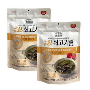 동원 하루미 국물의신 쇠고기링 (4g x 20정) 2개