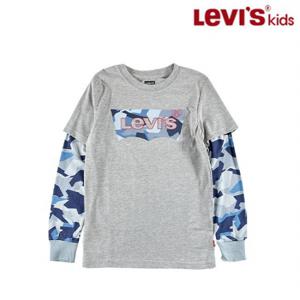 [리바이스키즈] LVB LS 2FER CAMO BATWING TEE(91A897-306_GY)