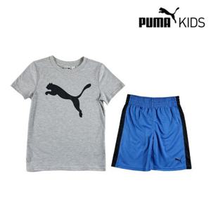 [푸마키즈] 푸마키즈 반팔 상하세트(7120505129_GY)