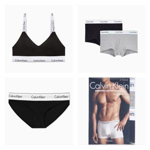 [캘빈클라인언더웨어]아이콘 코튼 모달 훅앤아이 브라렛 커플세트 QF7059-NB4391-UB1