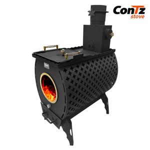 콘츠 가정용 캠핑 화목 장작 나무 난로 T400 꺼꾸로타 화목난로