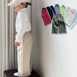 [조이멀티]와이드라인 긴바지 아동 맘커플 트레이닝팬츠 802023