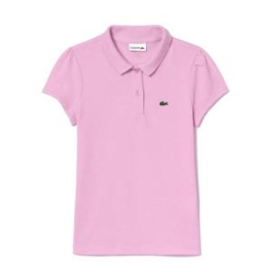 라코스테 여아 연핑크 반팔 폴로 PJ3594K_IXV