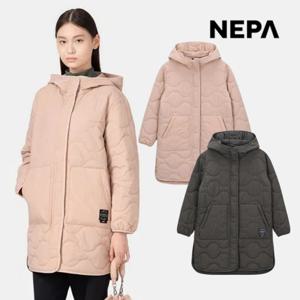 네파 여성 써모퍼프 후디 롱 패딩자켓 누빔점퍼 깔깔이 7K60962