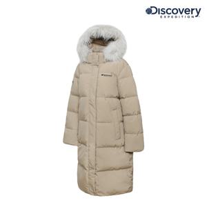 디스커버리 여성 고쉬 구스다운 롱패딩 다크베이지 DWDJ7F036BGD