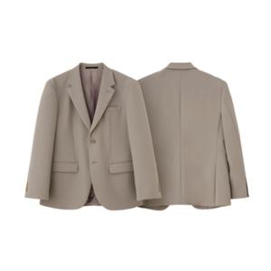 [맨잇슈트]맨잇슈트 가을 이태리 수입원단 라이트베이지 스판 셋업재킷