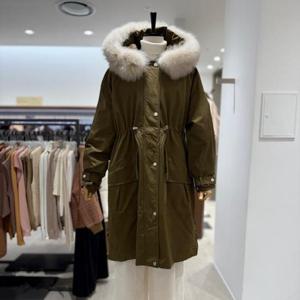 [오프리미츠]B23DA2B01_폭스퍼 덕다운 야상 점퍼