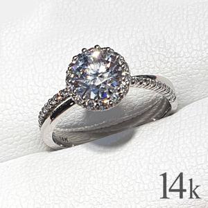 코스타스웨그 14k 랩다이아몬드 1캐럿 반지 GS0350 화이트골드