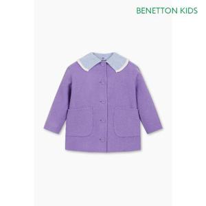 [베네통키즈]니트카라핸드메이드코트 QACT02461