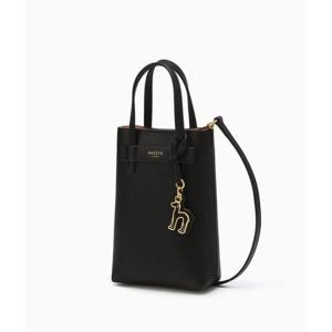 [헤지스ACC] 블랙 단색 소가죽 미니 크로스백 HIWA5E410BK