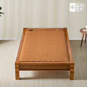 노송가구 바우 확장형 헤링본 황토볼 평상형 침대 슈퍼싱글(SS)