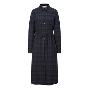 헤지스 여성 24FW기모 그린 체크 셔츠형 원피스 HSDR4DC91E3