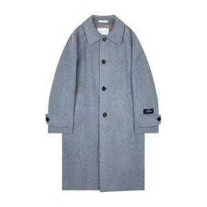 리버클래시 FW 블루 오버핏 캐시미어 핸드메이드 발마칸 코트 LJW21288