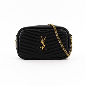 생로랑 퀼팅 미니 루 체인 카메라 백 BLACK 블랙 748849 DV707