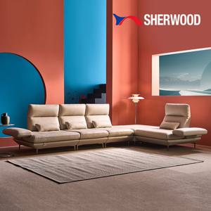 몰리 8인용 코너형 이태리 천연통가죽 기능성 스윙 소파