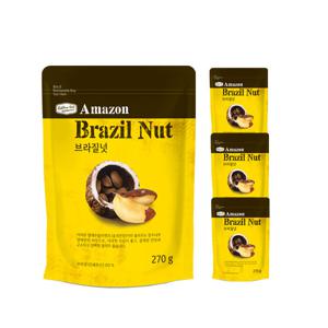 [리치팜너트]브라질넛 270g x 4팩