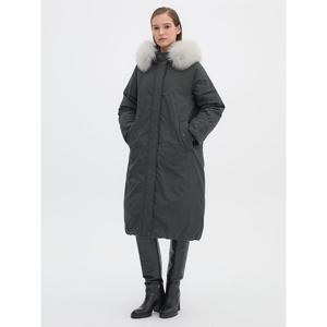 [올리브데올리브]폭스퍼 후드 야상형 롱기장 구스 다운 점퍼(OP4WMB11)