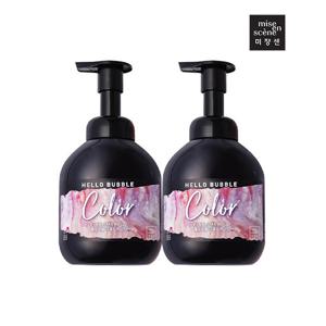 [미쟝센]미쟝센 헬로버블 컬러 보색샴푸 400ml 핑크, 2개
