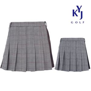 겨울 체크 기모 속바지 플리츠 큐롯 여성 골프 스커트 DOWLSK32