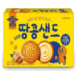 크라운 국희 고소한 땅콩샌드 279g 2개입