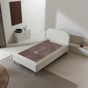 [온열침대] 현대의료기 건강침대 레토SS 화이트 슈퍼싱글 브라운팔보석 돌침대