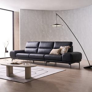 [다우닝] 루미아 4인 전체 천연가죽 소파