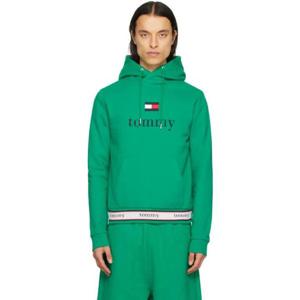 25 FW 타미진 남성 그린 리피트 후드티 231844M202005