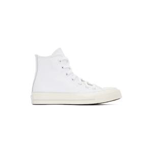 25 FW 컨버스 여성 화이트 척 70 가죽 스니커즈 242799F127023