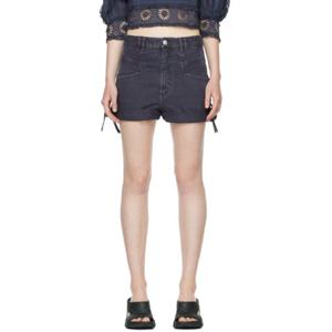 25 FW 이사벨 여성 퍼플 내스키 쇼츠 221600F088009