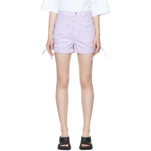 25 FW 이사벨 여성 퍼플 네스퀴 쇼츠 221600F088011