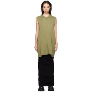 25 FW 릭오웬스 여성 카키 룩소르 SL 탱크탑 242126F111005