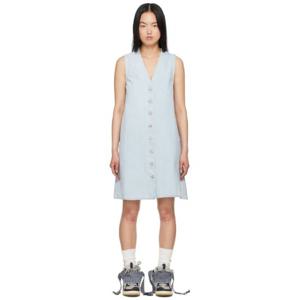 25 FW ERL 여성 블루 Levis 데님 미니 드레스 241260F052000