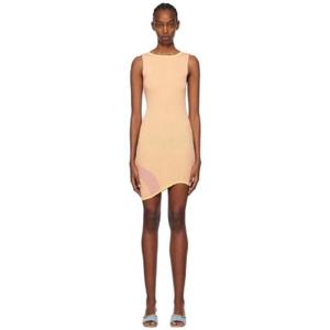 25 FW GCDS 여성 핑크 콤마 미니 드레스 241308F052005