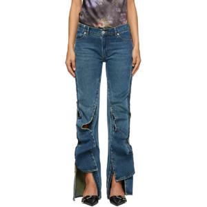 25 FW 와이프로젝트 여성 블루 슬림 데님 진 242893F069029