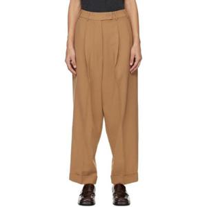 25 FW 까레라 여성 탠 테일러링 슬랙스 241909F087029