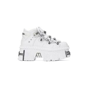 25 FW 베트멍 남성 화이트 New Rock 플랫폼 스니커즈 242669M237001