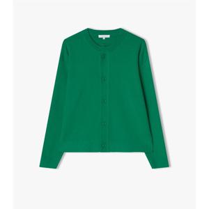 리버클래시 24FW 그린 엘보패치 라운드 가디건 LKF51404