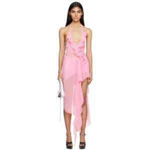 25 FW 라가 말락 여성 핑크 알레이나 미니 드레스 231085F052004