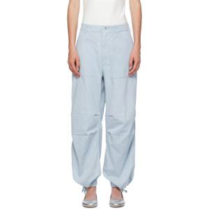 25 FW 랙앤본 여성 블루 사바나 슬랙스 242055F087016