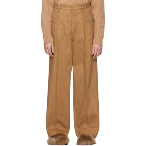 25 FW 까르뱅 여성 탠 5포켓 슬랙스 242319F087003