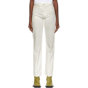 25 FW 이티스 여성 화이트 사이프러스 데님 진 221640F069000