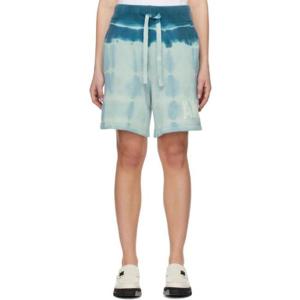 25 FW 아미리 여성 블루 타이다이 쇼츠 231886F088008