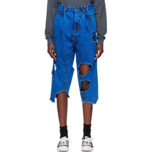 25 FW 비비안웨스트우드 여성 블루 마카 데님 진 241314F069002