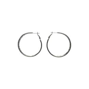 25 FW 베트멍 남성 실버 스몰 로고 후프 이어링 241669M144000