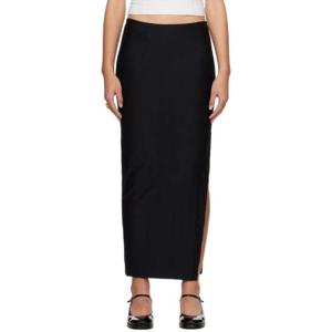 25 FW 아페쎄 여성 블랙 살로메 맥시 스커트 241252F093000