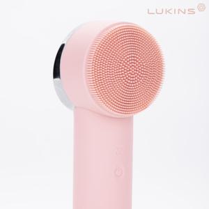 루킨스 프리미엄 온열 진동클렌저 실리콘 브러쉬 핑크