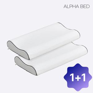 알파침대 코코 웨이브 메모리폼 경추베개 1+ 1