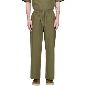 25 FW 제니아 남성 그린 레스트풀 슬랙스 241955M191002